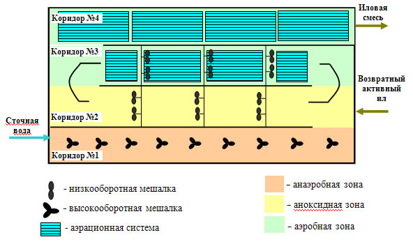 Зона очищения. Аноксидная зона в аэротенке это. Зона денитрификации сточных вод. Анаэробная зона аэротенка. Анаэробная аноксидная аэробная зона.